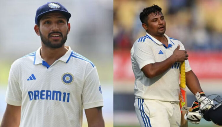 Batsman Sarfaraz Khan and Dhruv Jurel in Team India